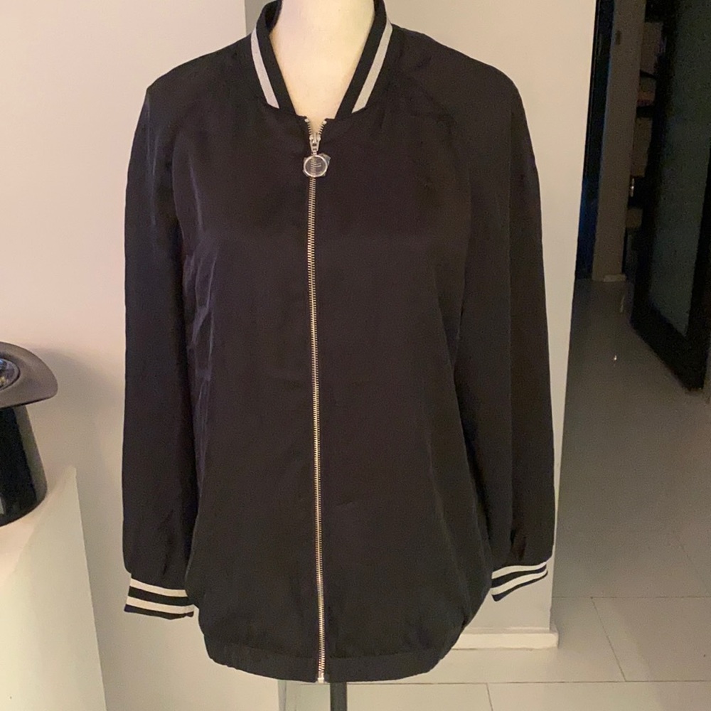 H&M Divided black satin/Poly jacket